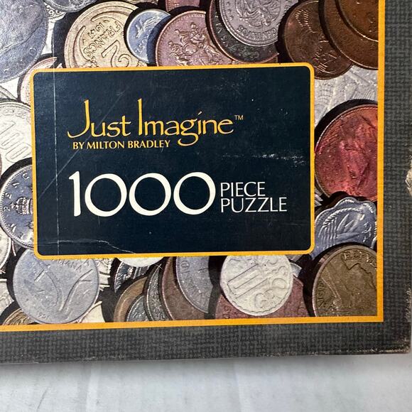 Vintage 1985 milton bradley “make a mint” 1000 pcs jigsaw puzzle - Picture 2 of 7
